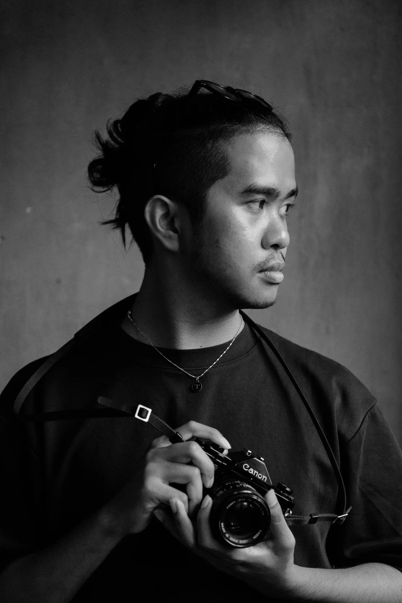 Portrait of Tortrakul Wonglieng in black & white